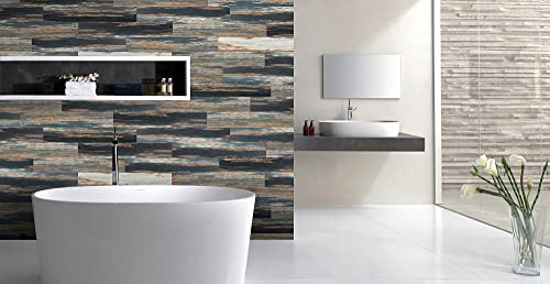 Deco Products Hydrostop Sample Vinyl Flooring Planks With Floating Click Lock, Rigid Core Waterproof Luxury Vinyl Plank Flooring With Underlayment Attached (Old Navy Ocean) #TOP1