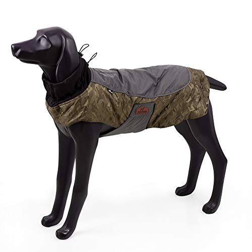 Blackdoggy Warmer Hundemantel, Regenmantel, wasserfest, mit reflektierendem Rand und Leinenaussparung, für kaltes Wetter, Herbst/Winter Cover