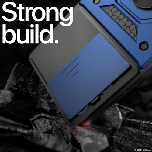 Image of AIBEX Back Cover for Motorola Edge 50 Pro 5G | D10 Tough Armor Case | Sliding Camera Shield | 360 Protection | Kickstand Ring Holder | Military-Grade Shockproof Bumper Case