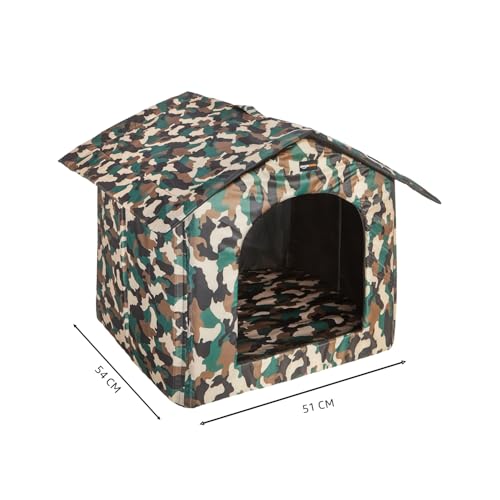 Image of Amazon Basics Soft Pet Kennel (Medium) | Pet Habitat - Multi-Color Printed | Soft & Cozy Pet Kennel