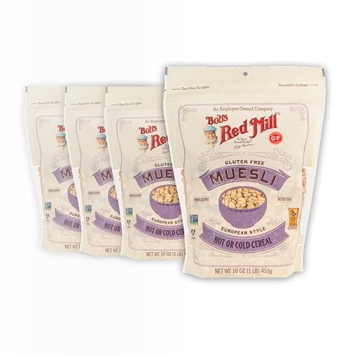 Bob's Red Mill Gluten Free Muesli, 16oz (Pack of 4) - Gluten Free, Non GMO, Kosher