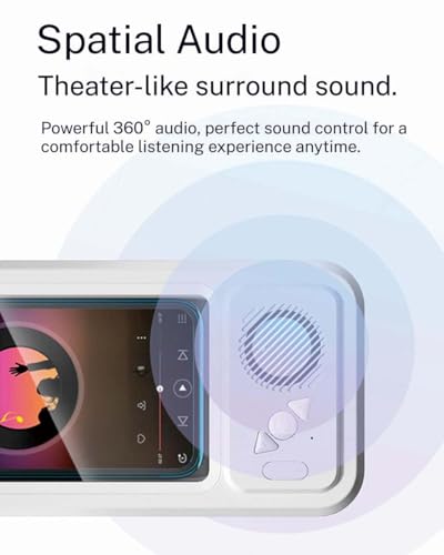 Support de téléphone Aqua Play avec haut-parleur Bluetooth étanche rose - 4