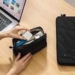 tomtoc Electronics Organizer Travel Case, Soft Puffy Accessory Tech Case - Image 6