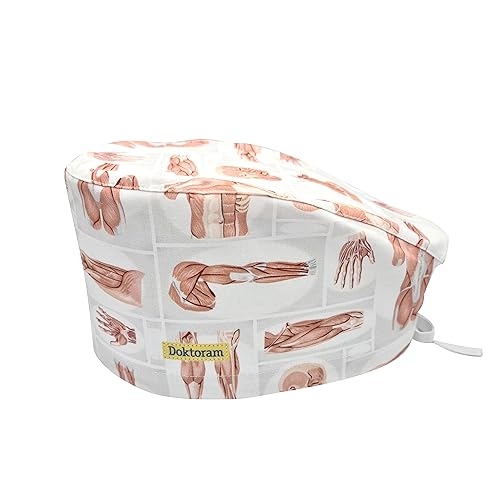 Image of Hats for Women and Mens Caps with Sweatband Adjustable Tie Back Working Cap Cotton One Size Unisex Skull Cap Cute Cat Print