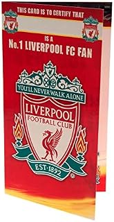 Liverpool F.C. Birthday Card, Happy Birthday Card Liverpool FC, Liverpool Football Club Birthday Card, Happy Birthday Liverpool Card, Multi, 9 x 5, UTTA2652_1