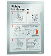 Durable 487223 Infokader Duraframe (A4, zelfklevend met magnetische sluiting) 2 stuks, zilver