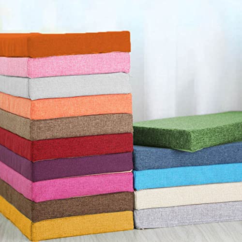 LRuismei Almohadillas de asiento cuadradas gruesas de 5/8 cm, extra suaves para silla de jardín, para interiores, exteriores, coche, oficina, banco (100 x 40 x 5 cm, gris oscuro) Cover