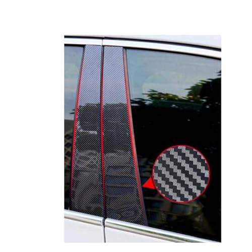 Postes de pilar de ventana de fibra de carbono para BMW X3 F25, kit de molduras de 8 piezas