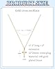 UYRVAPE Collier pour Femme - Collier en forme de croix pour femme, Plaqué or véritable 18 carats, Collier en forme de croix, Chaîne en or, Cadeau pour Femme #1