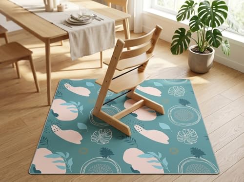 Image of Splat Mat for Under High Chair, Waterproof Washable High Chair Floor Mat