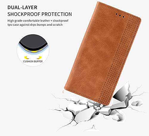 Coque Pour OUKITEL C60/OUKITEL C60 Pro, Magnétique Etui Housse Étui Téléphone Housse En Cuir Élégant Le Rouge - Téléphonie