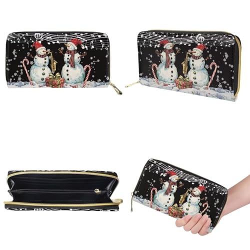 Image of HUGS IDEA Leather Purses and Handbag for Women Bucket Bag with Wrist Wallet 2 Packs