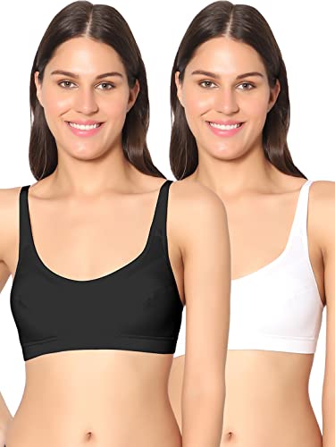 Image of SONARI Dazzle Womens Lightly Padded Minimizer Bra | Non-Wired, Moderate Coverage, Stretch Cotton, Hand Washable, Regular Wear (DB540,Pack of 2)