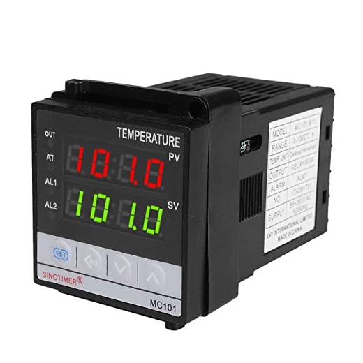 Mc101 Temperaturregulator, Sinotimer Short Shell Input Termostat Temperaturregulator Ssr Relay Output Heat Cool Alarm Pid Temperaturregulator - Svart