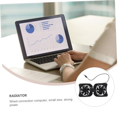Base plegable para laptop con ventiladores USB miniatura 3