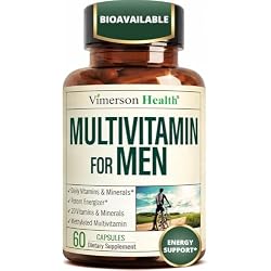 Multivitamin for Men – Methylated Multivitamin – Daily Wellness – 60 Caps | Bioavailable Daily Mens Multivitamins & Multiminerals – B Complex, Vitamin C, D, B12 & Zinc – Easy-Swallow & No Stomach Upset