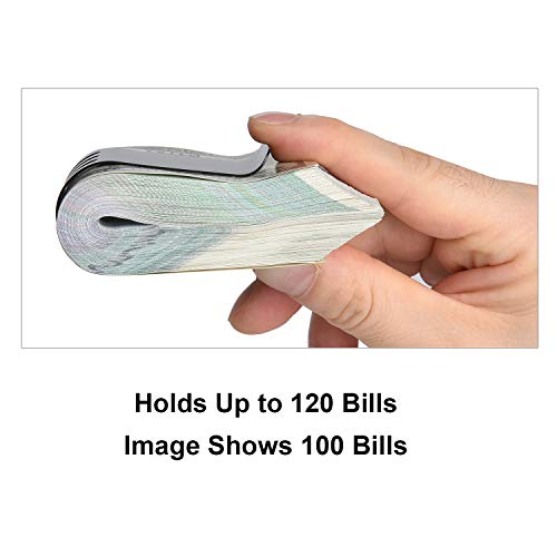 Money Clip Spring Steel Cash Clips Large Capacity Minimalist Front Pocket Wallet (Large Size)3