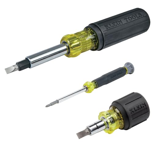 Klein Tools 85514 Multi-Bit Screwdriver and Nut Driver Set, 3-Piece