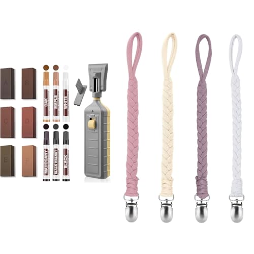 Image of Laminate Vinyl Floor Repair Kit-Touch Up Marker Cover Scratches Wood Vinyl Floor Furniture Repair Kit,Stains, Cracks, Holes for Door, Cabinet, Table
