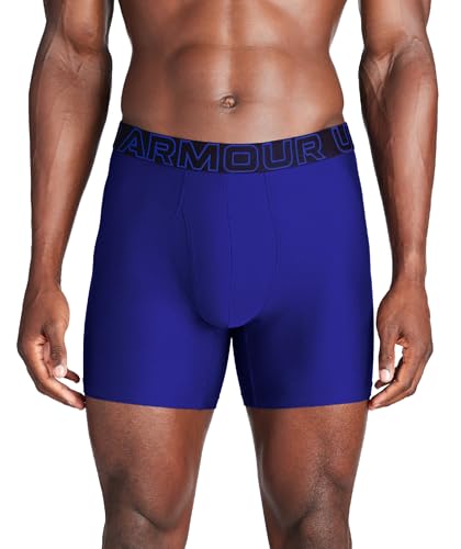 Image of Under Armour mens Multi-pack Performance Tech Boxerjock Brief, 6 inch Inseam, All-day Comfort & Soft