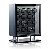 Der Watchwinder wird über eine Drehtür mit verchromten Scharnieren geöffnet und geschlossen. Er steht auf 4 hochwertig polierten Aluminiumsockeln, sicher befestigt auf einer weiteren Grundplatte. 16 Motoren treiben jeweils einzeln einen Bewegertopf an. 12.00 Uhr Stoppfunktion (Bedeutet das die Zifferblätter der Uhren beim anhalten des Bewegers auf der Pos. 12.00 Uhr stehen). Separat zu schaltende LED Beleuchtung. Sehr leise Hochleistungsmotoren.