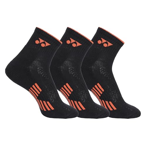 Image of YONEX Quarter Length Performance Sports Socks (Badminton, Running, Gym & Indoor Training), Pack of 3