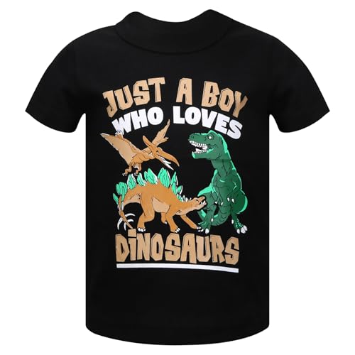 Image of DEEKEY Toddler Boys Shirts Short-Sleeve Little Kids t Shirts Boys' Tops, Tees & Shirts Graphic TEE Age for 2-7 Years 4-Pack