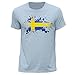 Produktbild Stuff4 Herren/X groß (XL)/Himmelblau/Rundhals T-Shirt/Schweden/Schwedische Flagge Splat