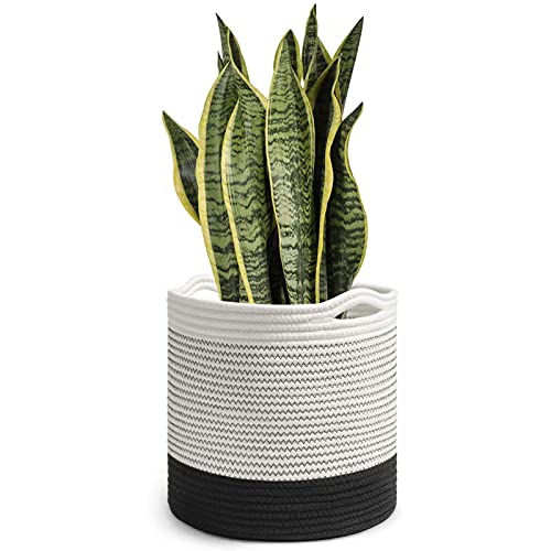 Jute Rope Plant Basket Hand Woven Flower Pot Basket for 6