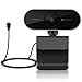 Webcam 1080P con Microfono – Webcam HD per Computer, Laptop, PC, Desktop - Web Camera USB per Video Chiamata Registrazione Conferenza, Live Streaming, Webinar - Compatibile con Windows Android iOS