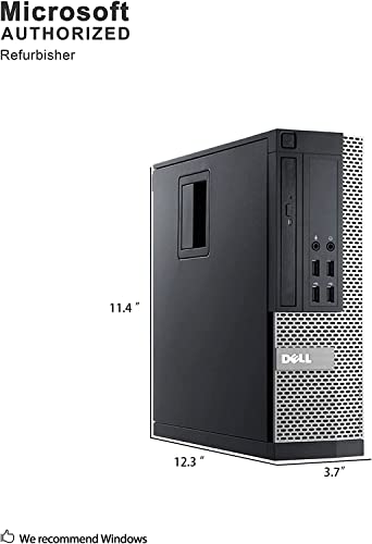 Image of Dell Optiplex 9020 SFF High Performance Desktop Computer, Intel Core i7-4790 up to 4.0GHz, 16GB RAM, 960GB SSD, Windows 11 Pro, USB WiFi Adapter, (Renewed)