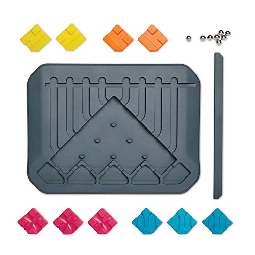 Image of Brain Training Puzzle Marble Circuit Logic Game for 1 Player Great Gift for Kids who Like Puzzles & Brain teasers 64 Card Challenges & 24pcs Fun for Kids & Adults Ages 8+