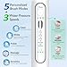 Electric Toothbrush with Water Flosser - Wireless Charging 3 in 1 Flossing Toothbrush - 500ML Professional Cordless Brush and Flosser in One - 5 Brush Modes & 3 Floss Speed (White)