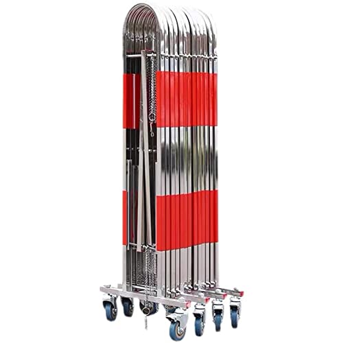 Barrière de sécurité rétractable en acier inoxydable avec roues multidirectionnelles - 2