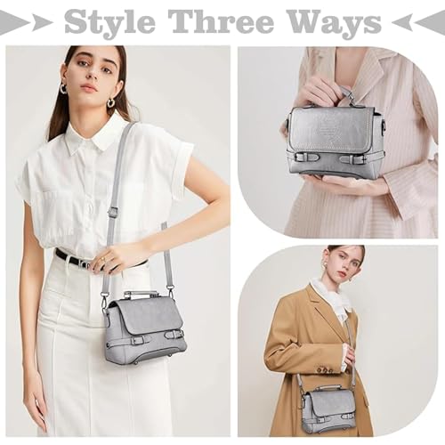 Image of Crossbody Purses for Women, Cute Soft PU Leather Small Purse Handbags, Trendy Tote Clutch Purses Ladies Shoulder Bag