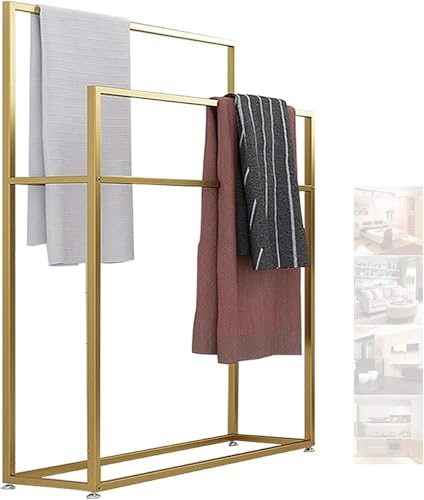 HynJGih Toallero Independiente, Soporte for Toallas de baño, Soporte for Toallas de baño de Metal, Tres Colores(D,85 * 20 * 110)