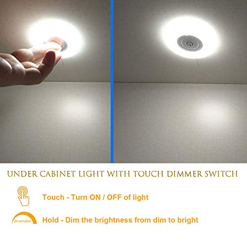 image for Maichis LED RV Lights 12V RV Puck Light with Build-in Dimmer and On&Of