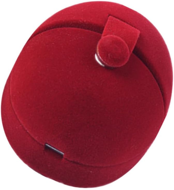 Egg Shape Flannel Jewelry Case for Rings and Small Accessories