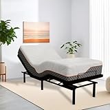 HomJoones Adjustable Bed Frame Twin XL Bed Frames Adjustable Twin XL Bed Frame Twin Adjustable Bed Frame with Remote Electric Adjustable Bed Frame Black Twin Bed Twin Adjustable Bed Base