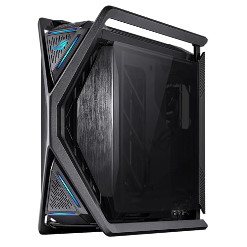 ROG Hyperion GR701 BTF Edition E-ATX, design de conectores ocultos da placa-mãe, radiador duplo de 420 mm, quatro ventiladores de 140 mm, suporte de GPU de metal, armazenamento de componentes, hub de - Imagem 5