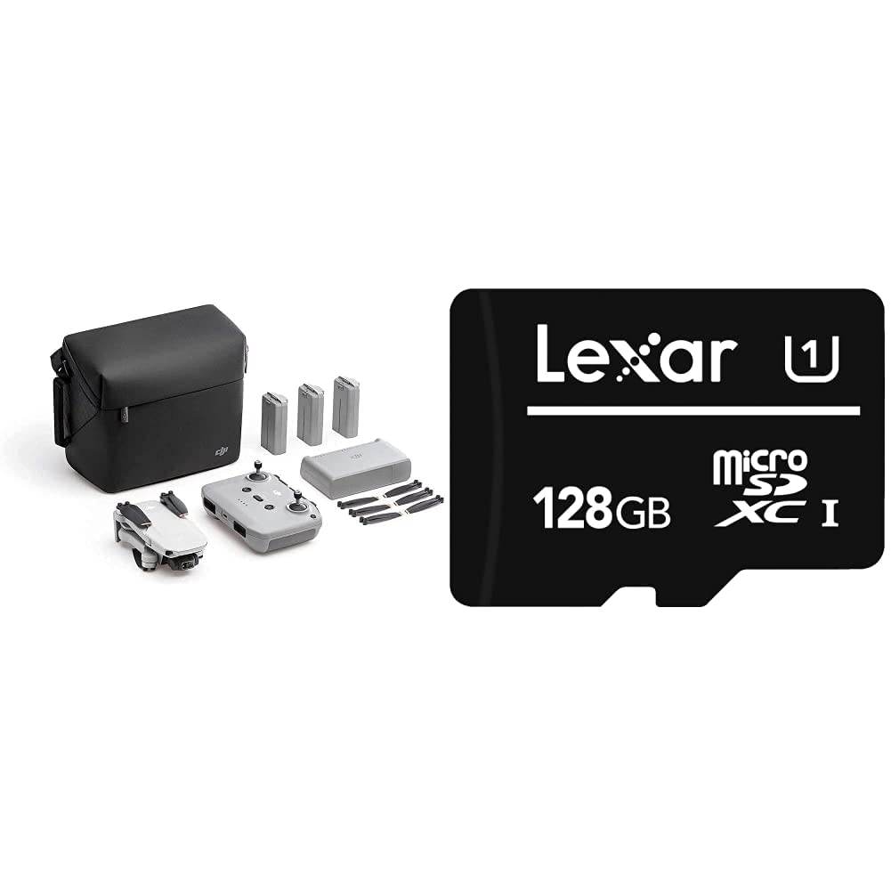Dji Mini 2 Fly More Combo & Lexar Microsd 128GB C10 High-P Uhs-I 80R