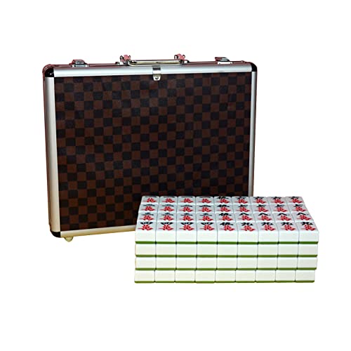 XIAOXIN Mah Jongg Set,Mah Jong Premium,Juego de Mahjong de Lujo,Juegos completos de Juego Majong para Viajes Fiesta de Juegos Familiares Cover