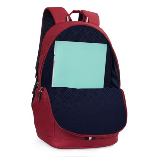 Image of Tommy Hilfiger Laptop Backpack Elbert | Backpack for School, College and work | Water-Resistant, Fits 15-inch Laptop, with Rain Cover, Trolley Holder & 1-Year Warranty | 31L Capacity