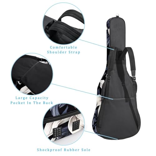 JRHEJTFZ Housse pour guitare acoustique de 1,9 cm d’épaisseur – Imperméable – Durable et élégant – Beau imprimé floral, Multicolore., 42.9×16.9×4.7 in, Motif imprimé tendance - Les Beatles, Paul McCartney, John Lennon, RIngo Starr, George Harrison JRHEJTFZ Housse pour guitare acoustique de 1,9 cm d'épaisseur - Imperméable - Durable et élégant - Beau imprimé floral, Multicolore., 42.9x16.9x4.7 in, Motif imprimé tendance – Image 4