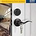 home improvement direct 3 Pack Front Door Lockset with Single Cylinder Deadbolt, Keyed Alike Exterior Door Lock Set, Oil Rubbed Bronze Wave Style Door Handle and Deadbolt Set