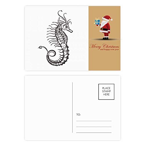 Cartes postales Père Noël Hippocampus transmettez la magie des fêtes en 20 messages
