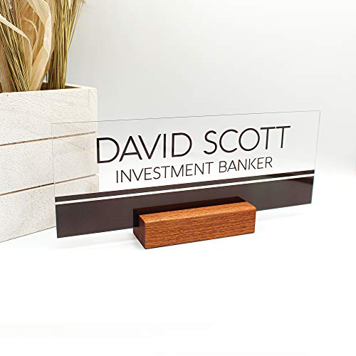 Inspirational Custom Desk Sign for Home Decor, Personalized Gifts 3x8