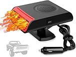 Portable Car Heater 12V 150W Car Defroster Windshield Defogger,3 in 1 Car Heater Fast Heating & Cooling & Air Purify Plug in Cigarette Lighter for All Car