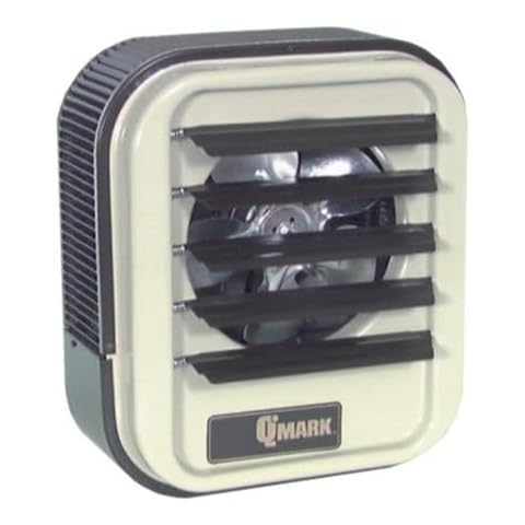 Qmark MUH0581 Self-Contained Unit Heater for Factories, Warehouses, Garages, Loading Docks, and Industrial Settings, 5000 Watt, 208 Volt, Beige Cover