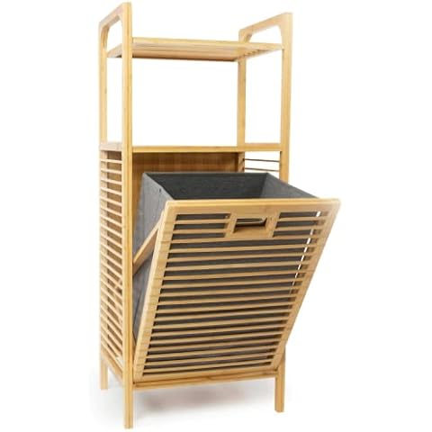 osoltus Edge Wäschesortierer - Bambus Bad-Regal Cover